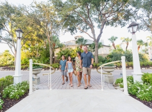 Sanibel Island Hotels being enjoyed by a family of four