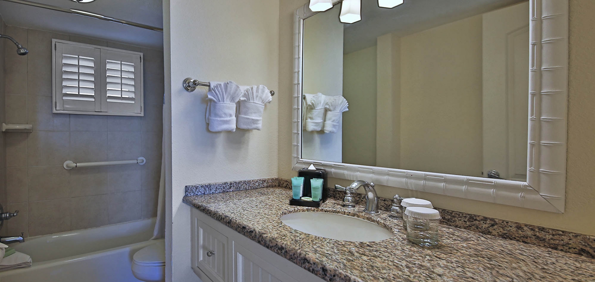 Sanibel Inn bathroom sink and mirror