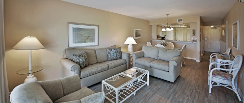 Sanibel Inn living room view