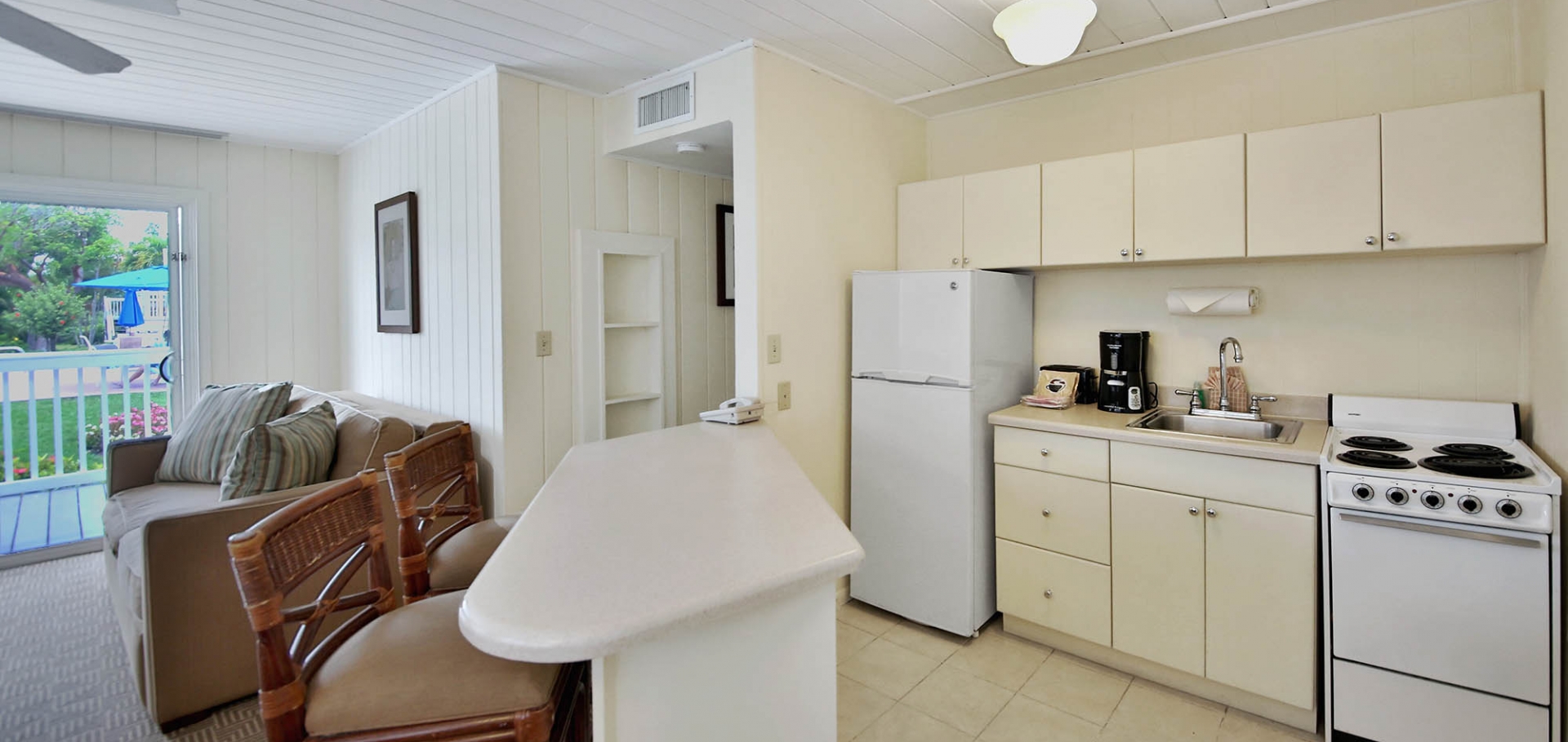 Seaside Inn kitchen area