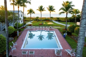 Seaside Pool in the morning at Sanibel Island