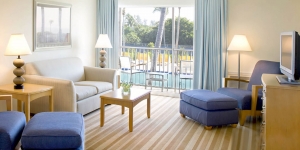 An interior view of a Sunset Beach Inn Suite