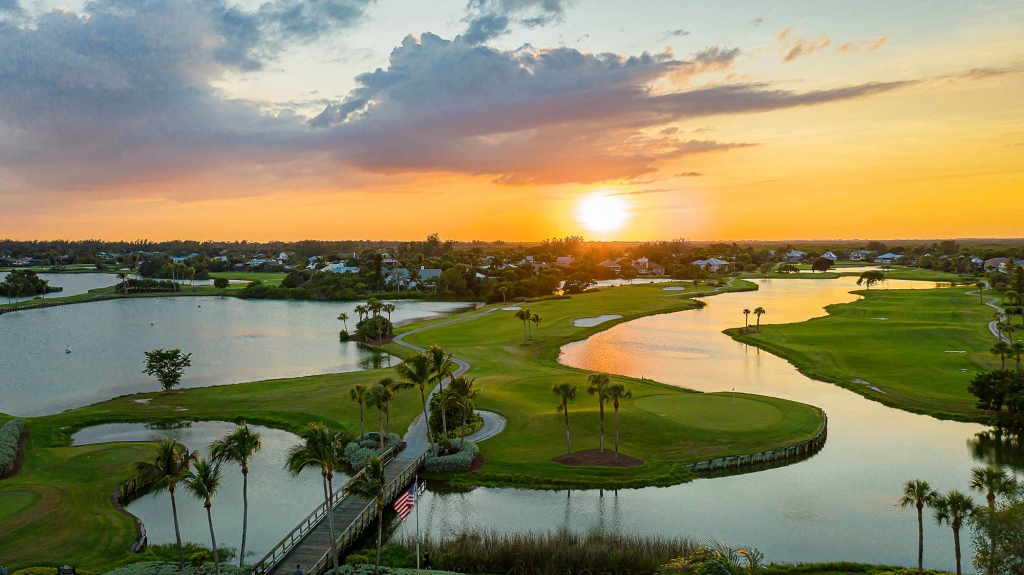 Aerial view of The Dunes Sanibel Island golf course