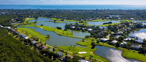 Aerial views of the Dunes of Sanibel