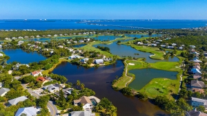 The Dunes golf course from above